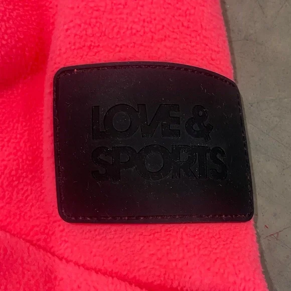 HOT PINK fleece by Love&Sports!Adjustable waist, pockets, black trim,zip close🩷 - Picture 8 of 11